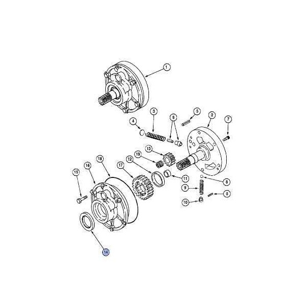 Uszczelniacz pompy jazdy Case 580 47,6X72X8mm