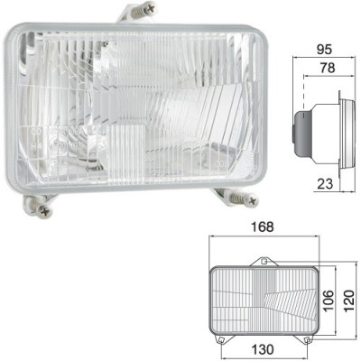 lampy lampa przednia drogowa fiat m100 ford Steyr cvt new holland TM115, TM120, TM125, TM130, TM135, TM140, TM150, TM155, TM165,