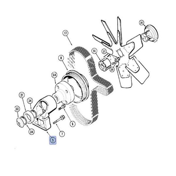 Piasta Podstawa podpora wentylatora case 580SLE 580SM 5140 5130 5250 mx100 mx110 mx135 3958412 J958412 J911205 3911205 87428288