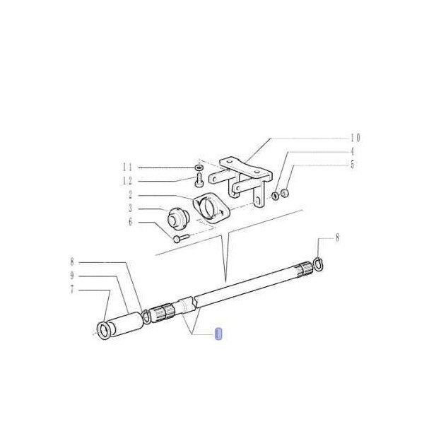 Wał napędowy 87583760 New Holland T6040 T6050 T6060 T6070 T6.140 T6.145 T6.150 T6.155 case maxxum 140