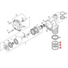 Uszczelniacz skrzyni hudromotoru turbomat VARIOMATU fendt vario ML130  G411102430011  80-95.5-7.5
