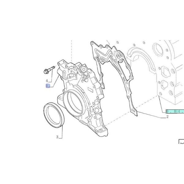 SPO2053 Pompa oleju silnika Case MXU New Holland T TM TSA 6000 7000 2830326, 2830914, B48892
