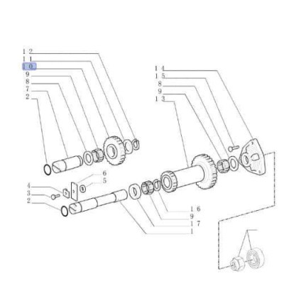 5160492 Koło zębate skrzyni biegów Z23 Case JX 100U 90 VJ 70 Farmall 65A Ford 4835 Fiat 6566 New Holland T4. T5050 TD5020 TD TL