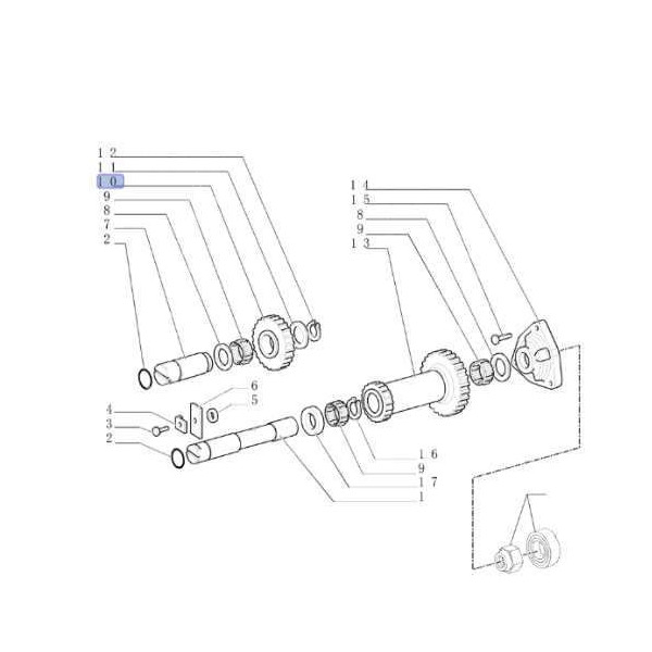5160492 Z-23  5160492 skrzyni biegów  Case JX 70 80 90 95 farmall new holland  t4 t5 td tl 90 100
