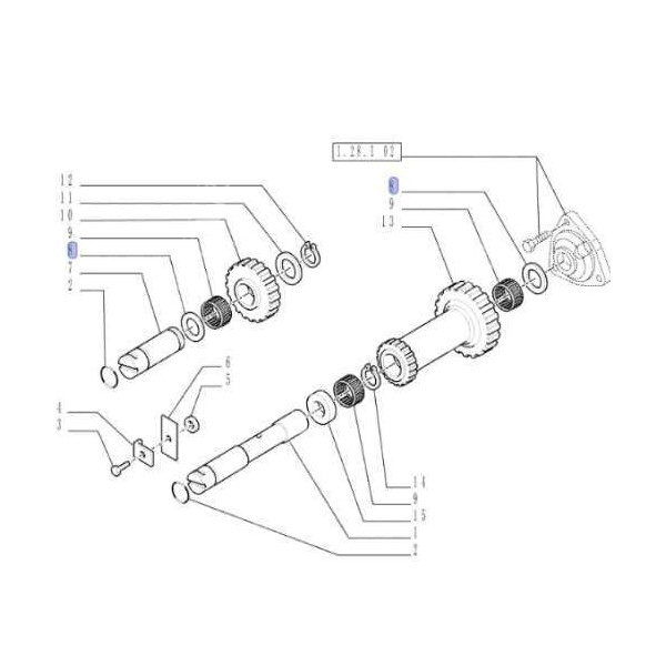 Podkładka dystansowa łożyska igiełkowego 5117560