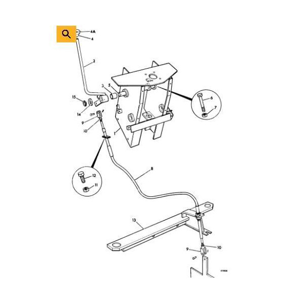 LIN1928 Linka biegów rewersu JCB 520 525 530 520-2 520-2 520-4 910/21800