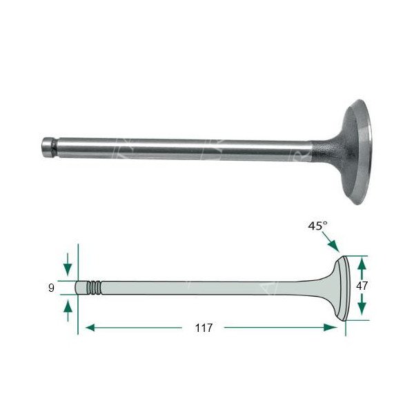 Zawór ssący MWM Fendt 304 307 308 309 310 312 509 510 512 514 515 611 612 614 615