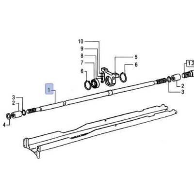 Wał napędowy 5115339 Case IH JX60 JX65 JX70 JX75 JX80 JX85  New Hollad TD60 TD80 TD70 TD90 TD95