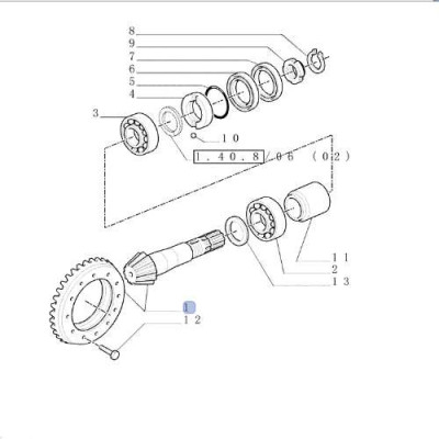 Wałek przedniego mostu Case MXM120 MXM190
New Holland TM130 TM7040
Fiat M
Ford 8360, 8560
New Holland:
TM180 TM7030