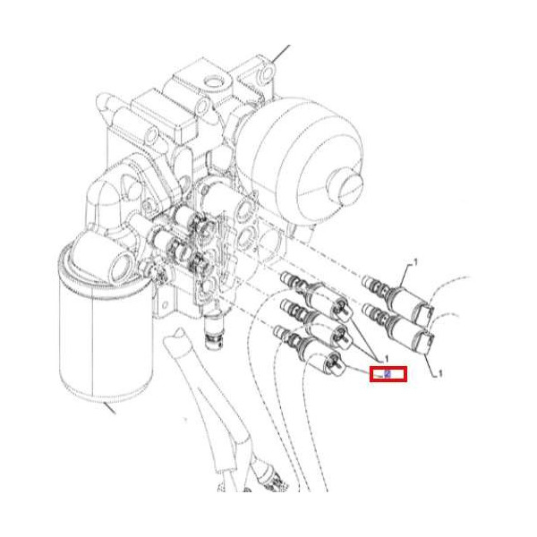 Elektrozawór biegów 87472229 Case Puma CVT CVX:130,145,150,160,165,170,185,195,210 Maxxum: 110,115,120,125 new holland t7 tsa