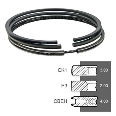 Pierścienie 3szt 105mm F158200310020, F183200310030, F285200310100, VPB4280 7701032469