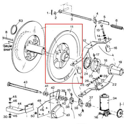80439597 Koło wariatora młocarni 439597 New Holland TF42, TF44, TF76, TF78 TX30, TX32, TX34, TX62, TX63, TX64, TX65, TX66, TX67,