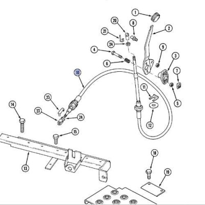 LIN1738 Linka sprzęgła WOM Case Maxxum 120557A2