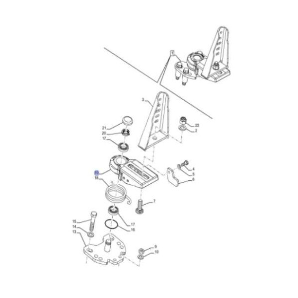 Uchwyt błotnika przedniego Case Maxxum, Puma 100 115 120 125 130 140 155 160 170 175 New Holland T6 Steyr PROFI CVT 87543516 841