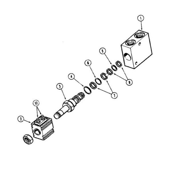 Cewka Ekektrozawór kpl przedniego napędu Case Magnum 7110 7120 7130 7140 7150 7210 7130, 7140, 7150, 7220, 7230, 7240, 7250