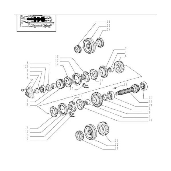 Przesuwka Pierścień Synchronizator skrzyni biegów  Case JX New Holland TD TL 5127396 5142525