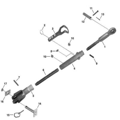 TRP7016 John Deere Hubarmstift L156668 AL78785 L158185