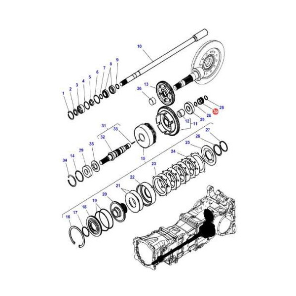 Tulejka przystawki przedniego napędu Massey 3382868M2 3382868M1 MASSEY FERGUSON:
3050, 3060, 3065, 3070, 3075