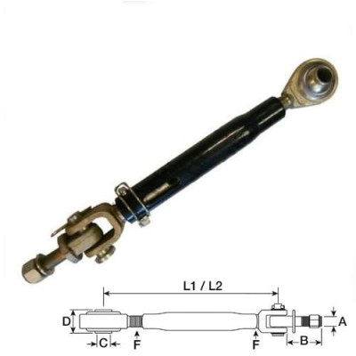 Odciąg ramion bocznych automat Massey Ferguson Renault Ares 3615042M2