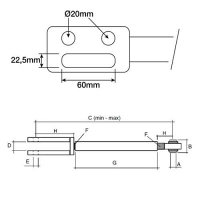 Ramię wieszak podnośnika Massey Ferguson 3000 3382727M93