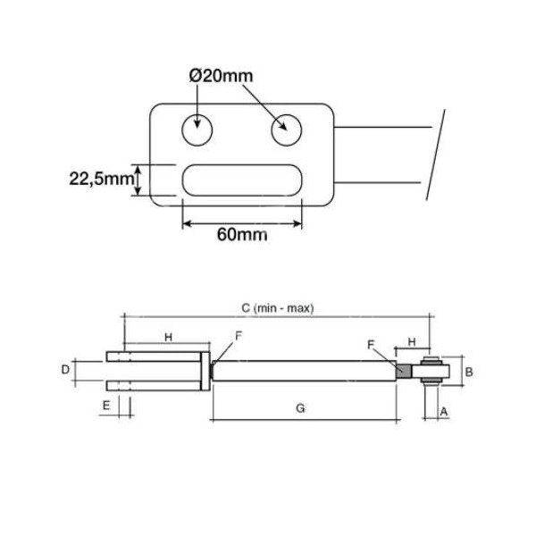 Ramię wieszak podnośnika Massey Ferguson 3000 3382727M93