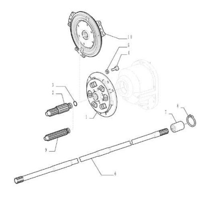 WAŁEK NAPĘDU PRZEKAZNIKA wom skrzyni NEW HOLLAND T5050TLT4T5 CASE FARMALL JXU  5183483