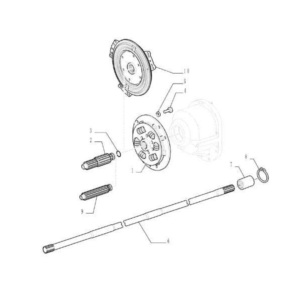 WAŁEK NAPĘDU PRZEKAZNIKA wom skrzyni NEW HOLLAND T5050TLT4T5 CASE FARMALL JXU  5183483