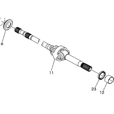 New Holland LM Achswelle komplett