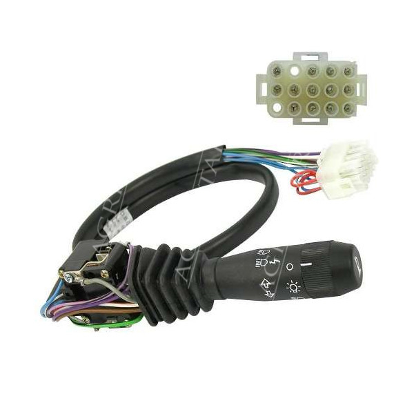 Dzwignia manetka włacznik świateł kierunkowskazów Fiat L60 L65 L75 L85 L95 New Holland TL70 TL80 TL90 TL100 5167258 01282000