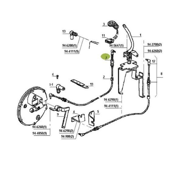 LIN1741 LInka zmiany biegów 7700046451