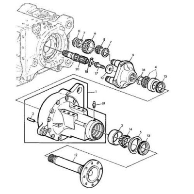 Uszczelniacz tylnej półosi John Deere 87x119x12,5/9 AL78082