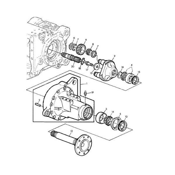 Uszczelniacz tylnej półosi John Deere 87x119x12,5/9 AL78082