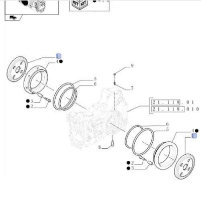 Tarcza hamulcowa Case Puma CVT CVX New Holland TM T6 T7 Steyr 84335031
