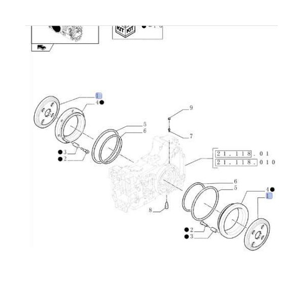 Tarcza hamulcowa Steyr:
6130 CVT, 6140 CVT 84335031