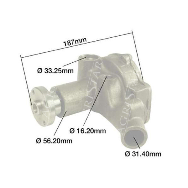 SUC5157Pompa wodna wody Valtra Valmet Sisu 836136220, V836136220