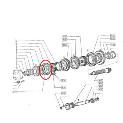 5102147 82982326 Przesuwka synchronizatora skrzyni biegów Case AVJ55 AVJ60 AVJ70 Fiat 55-46 60-46 55-56 60-56 70-56