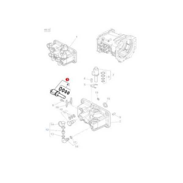 ELE7122 Elektrozawór Massey Ferguson 3794721M4, 3794721M5, 3794721M3 8210, 8220, 8240,   8250, 8260, 8270, 8280, 7614(DYNA 4), 7