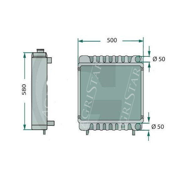 SUC1061 Chłodnica Wody john deere   AL59532 , AL67563