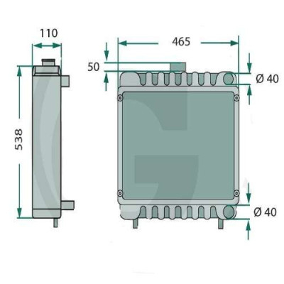 SUC1062 Chłodnica wody Valtra Valmet Sisu