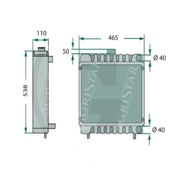 SUC1062 Chłodnica wody Valtra Valmet Sisu