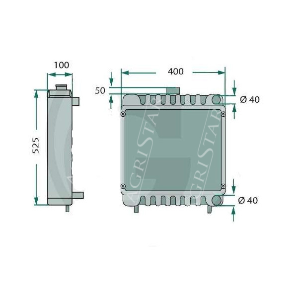 SU1063 Chłodnica wody Valtra Valmet