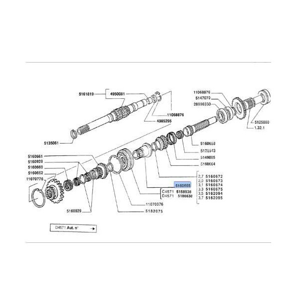 SKR9098  Synchronizator New Holland 5160665