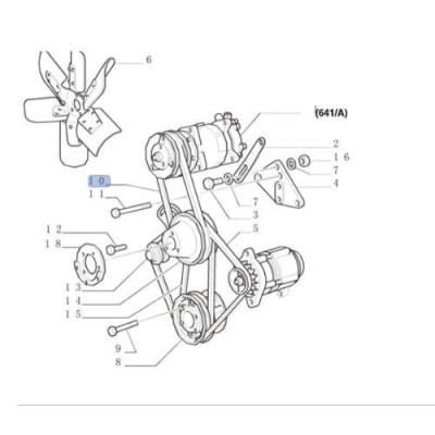 SUC1640 Pasek klinowy New Holland 4837096, 5186233