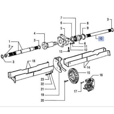 PON3031 Wał przedniego napędu New Holland: TD65DTD65D TIERIITD55B TIERIITD65B TIERIITD75B