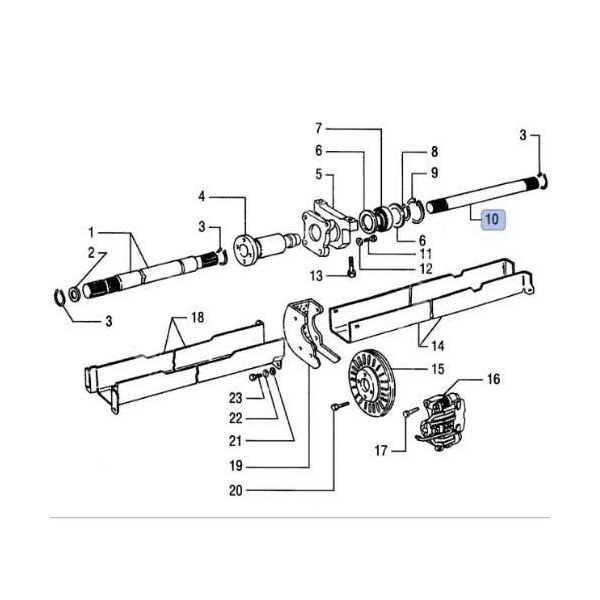 PON3031 Wał przedniego napędu New Holland: TD65DTD65D TIERIITD55B TIERIITD65B TIERIITD75B