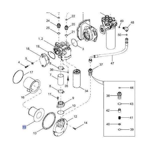 Filtr hydrauliki Case 7110 7120 MAGNUM 250 290 MX180 New Holland T8.320 T8020 1348335C1 87773355 84546018 1340552C1 SH66276