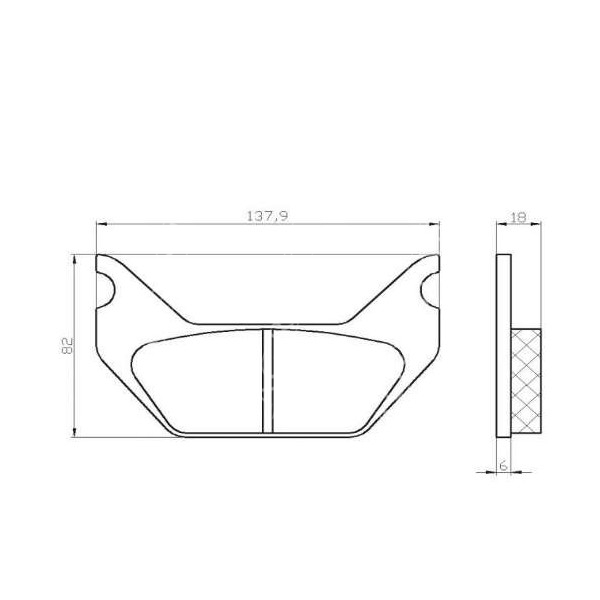 klocki hamulca ręcznego Case 621C 721C 721E 721D 821C 821E 921C Liebherr Volvo Fiat Kobelco W190 W190 EVOL W190 EVOLUTION 387514