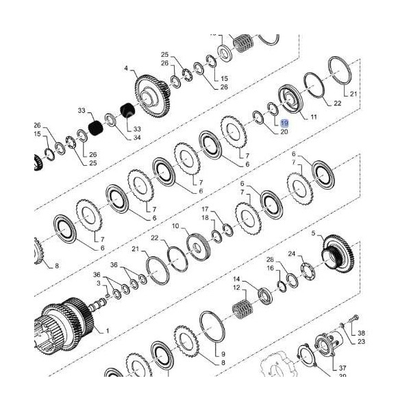 Oring  tłoka dociskowego case MX100 MX110 MX120 MX135 MX150 MX170 mccormick mtx 17284481 238-7141 14459981 98410123 82982051 809