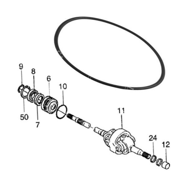 Oring tulei półosi długiej manitou mlt mt new holland lm430 lm435 claas scorpion  John Deere 3215 3415 3220 3420