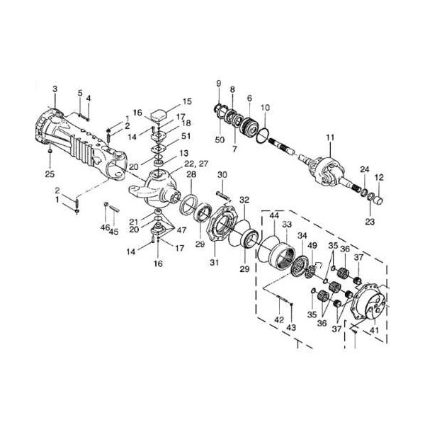 Oring tulei półosi długiej manitou mlt mt new holland lm430 lm435 claas scorpion  John Deere 3215 3415 3220 3420